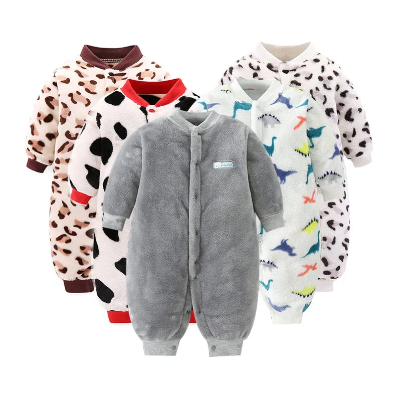 Baby Clothes for Newborn for Spring Winter Infant Jacket for Girls/Boys Baby Jumpsuit Soft Flannel Bebe Romper Baby Girl Clothes